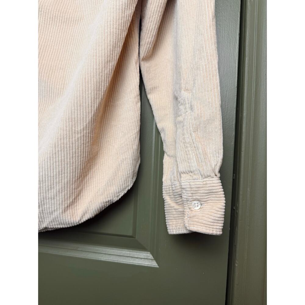 Frank & Eileen LUKE Relaxed Fit Corduroy Long Sleeve Soft Button-Up Shirt Tan XS - Picture 5 of 9